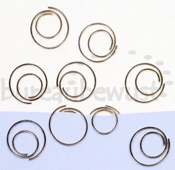 ronde paperclips, zilverkleurig, 10 stuks LOS